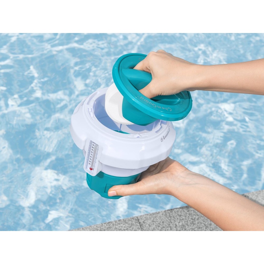 Bestway 58701 CHEMGUARD Plavák s teplomerom na 200g tablety