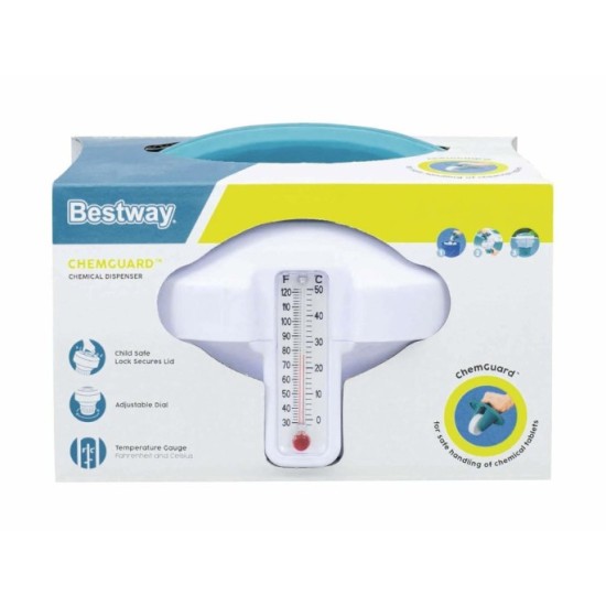 Bestway 58701 CHEMGUARD Plavák s teplomerom na 200g tablety