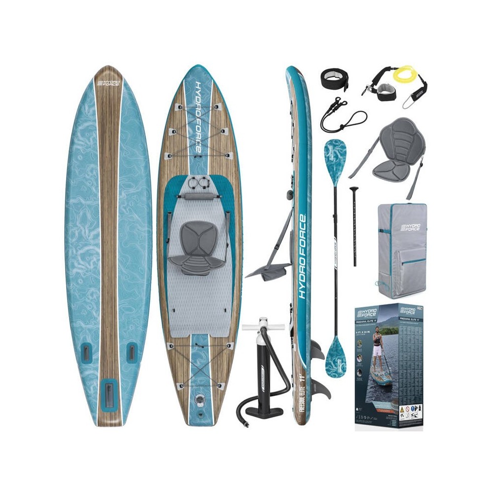 Bestway 65350 Nafukovacia doska Stand up Paddleboard Hydro Force® Freesoul Elite 2v1 335cm + veslo + sedadlo + taška