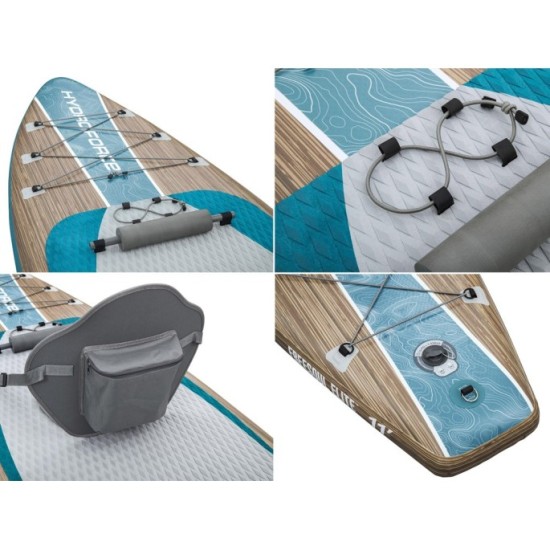 Bestway 65350 Nafukovacia doska Stand up Paddleboard Hydro Force® Freesoul Elite 2v1 335cm + veslo + sedadlo + taška
