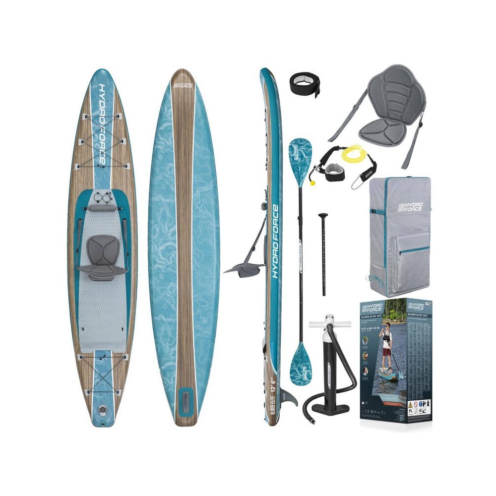 Bestway 65350 Nafukovacia doska Stand up Paddleboard Hydro Force® Glider Elite 2v1 381cm + veslo + sedadlo + taška