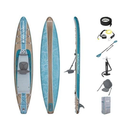Bestway 65350 Nafukovacia doska Stand up Paddleboard Hydro Force® Glider Elite 2v1 381cm + veslo + sedadlo + taška