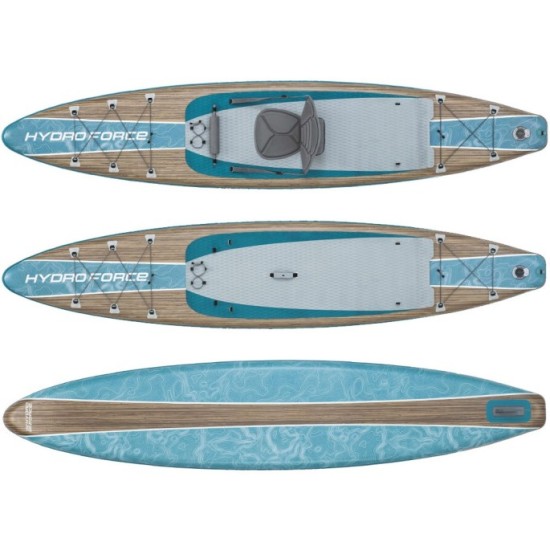 Bestway 65350 Nafukovacia doska Stand up Paddleboard Hydro Force® Glider Elite 2v1 381cm + veslo + sedadlo + taška