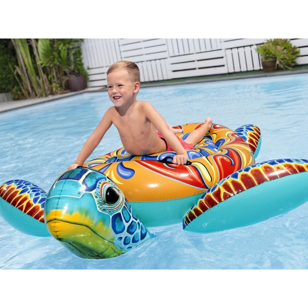 Bestway Nafukovací Matrac Korytnačka Majolika s rúčkami 183 cm x 173 cm