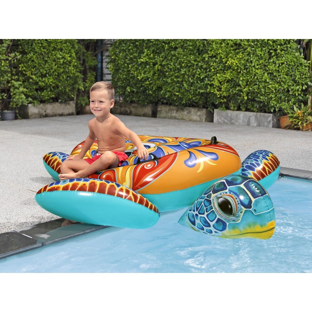 Bestway Nafukovací Matrac Korytnačka Majolika s rúčkami 183 cm x 173 cm