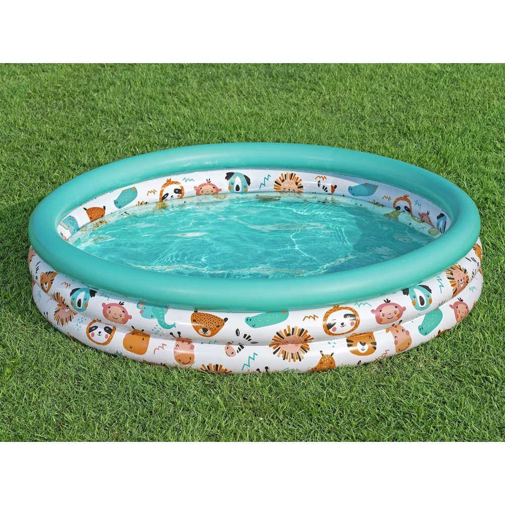 Bestway 51226 Detský Okrúhly Bazén SAFARI ANIMALS 122cm