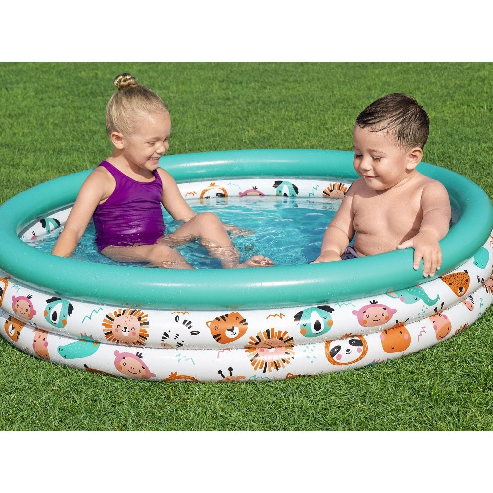 Bestway 51226 Detský Okrúhly Bazén SAFARI ANIMALS 122cm