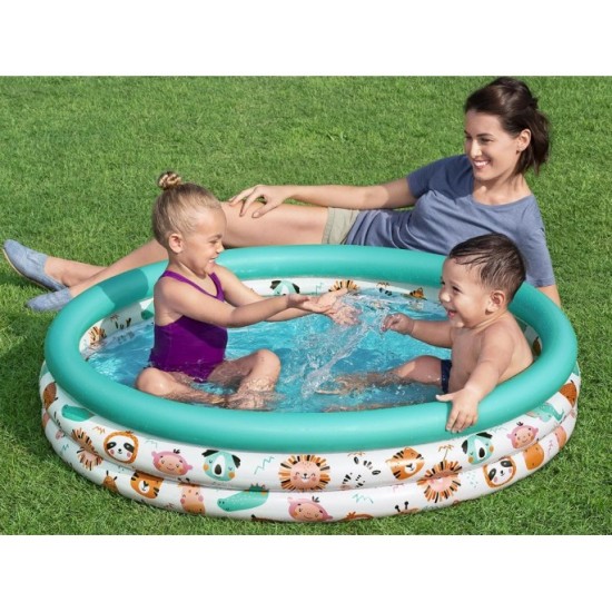 Bestway 51226 Detský Okrúhly Bazén SAFARI ANIMALS 122cm