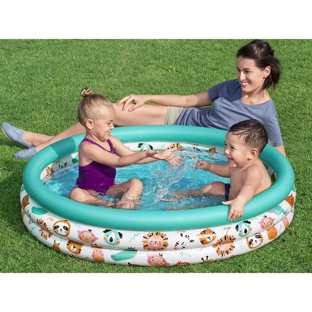 Bestway 51226 Detský Okrúhly Bazén SAFARI ANIMALS 122cm