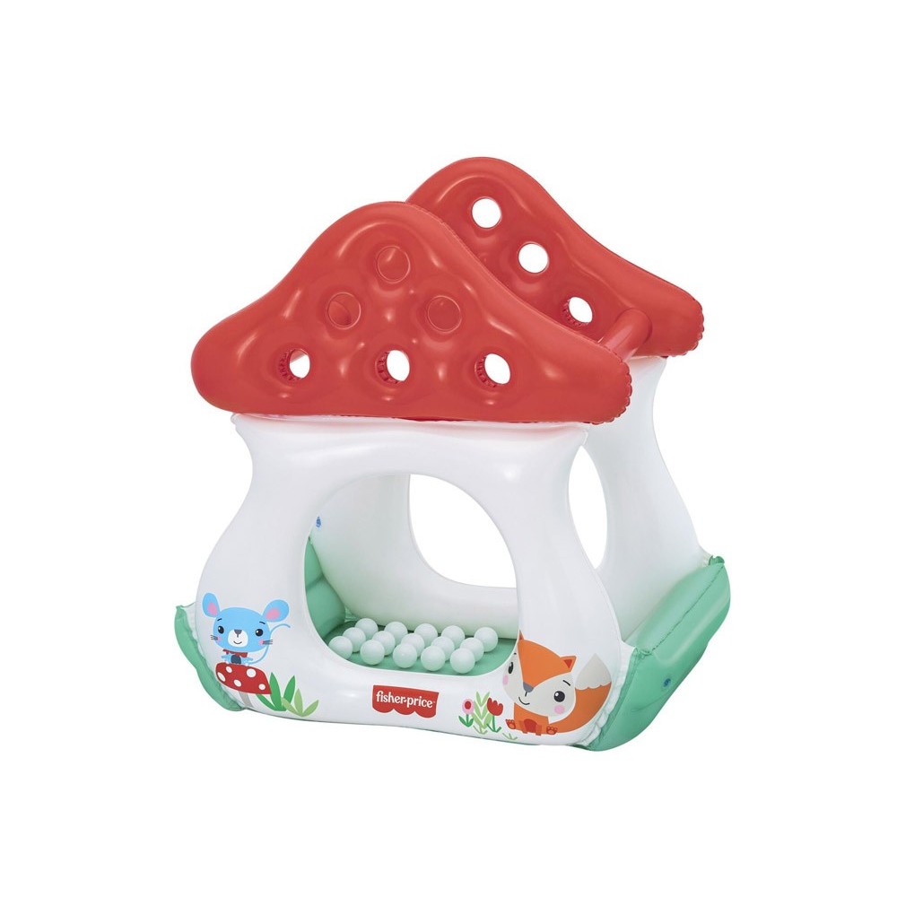 Fisher Price 93570 Detský Nafukovací Bazén s loptičkami Muchotrávka 107cm