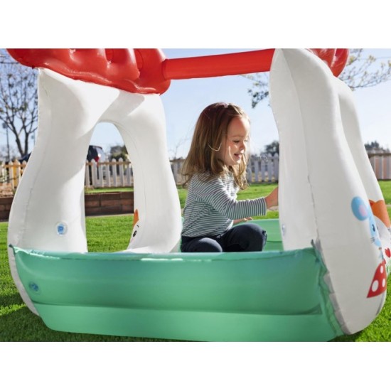 Fisher Price 93570 Detský Nafukovací Bazén s loptičkami Muchotrávka 107cm