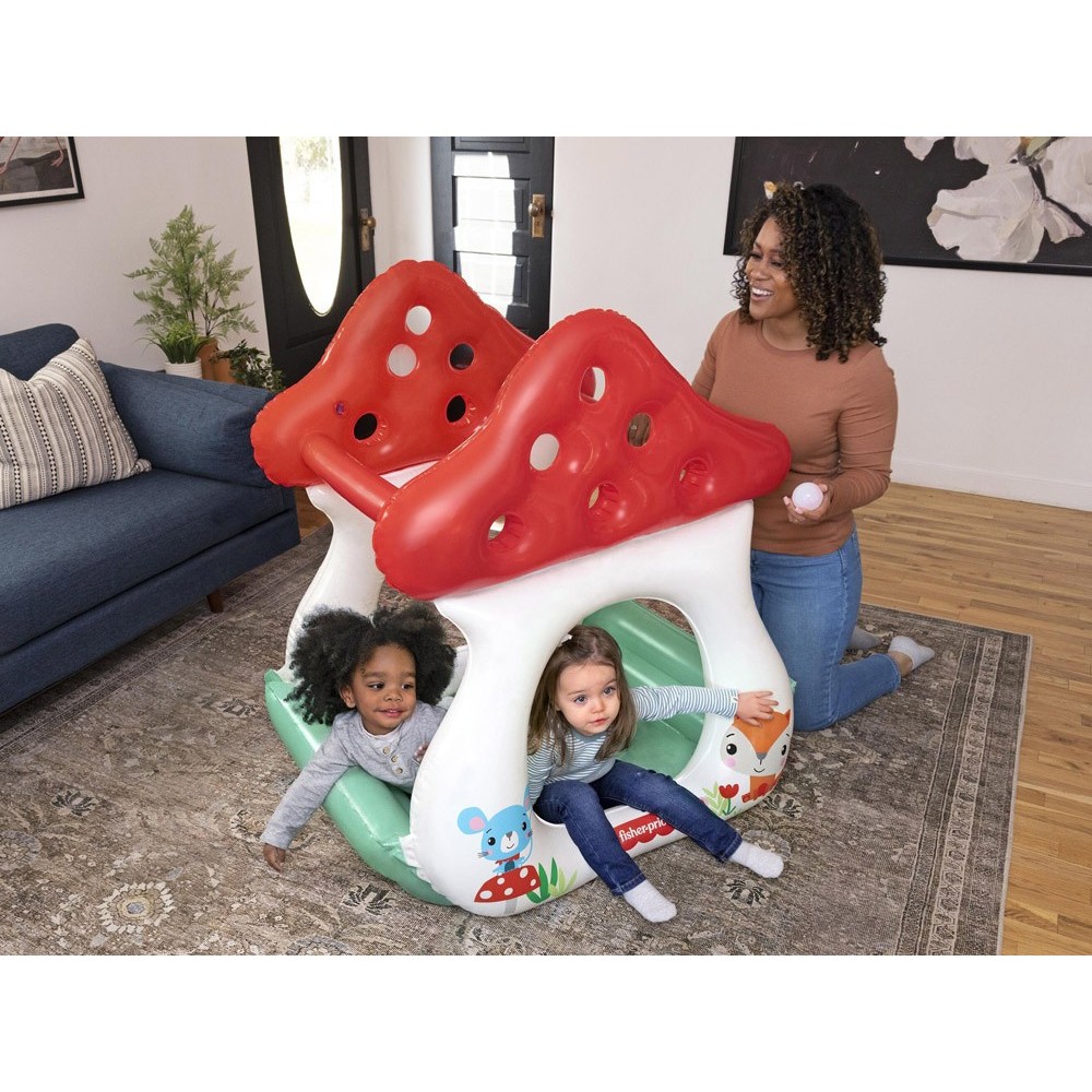 Fisher Price 93570 Detský Nafukovací Bazén s loptičkami Muchotrávka 107cm