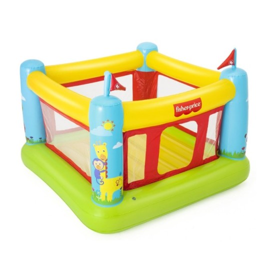 Bestway 93553 Fisher Price Detská Nafukovacia Trampolína 175 x 173cm, nosnosť 85kg