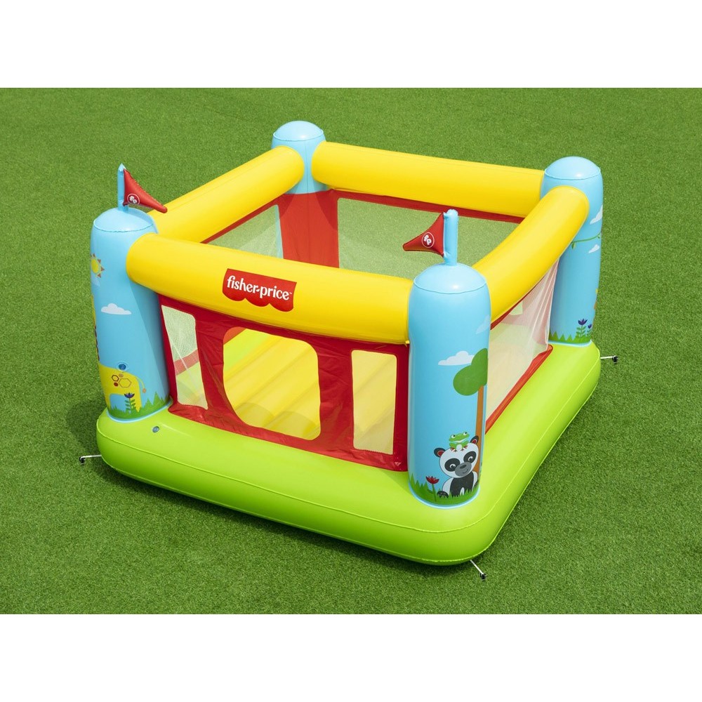 Bestway 93553 Fisher Price Detská Nafukovacia Trampolína 175 x 173cm, nosnosť 85kg