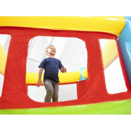 Bestway 93553 Fisher Price Detská Nafukovacia Trampolína 175 x 173cm, nosnosť 85kg