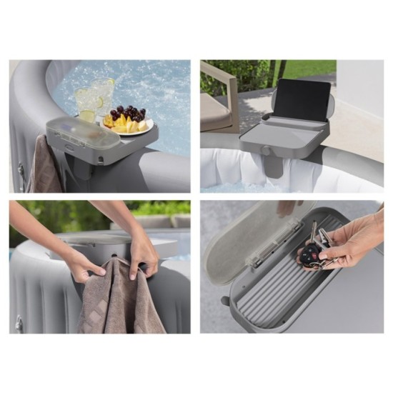 Bestway 60337 Polica Úložná plocha, stolík 4v1 pre vírivky LAY-Z-SPA, držiak na tablet, uterák, stolík na jedlo