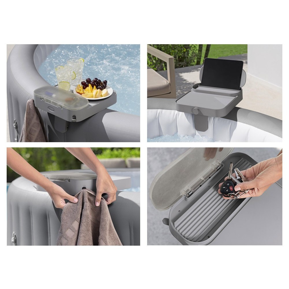Bestway 60337 Polica Úložná plocha, stolík 4v1 pre vírivky LAY-Z-SPA, držiak na tablet, uterák, stolík na jedlo