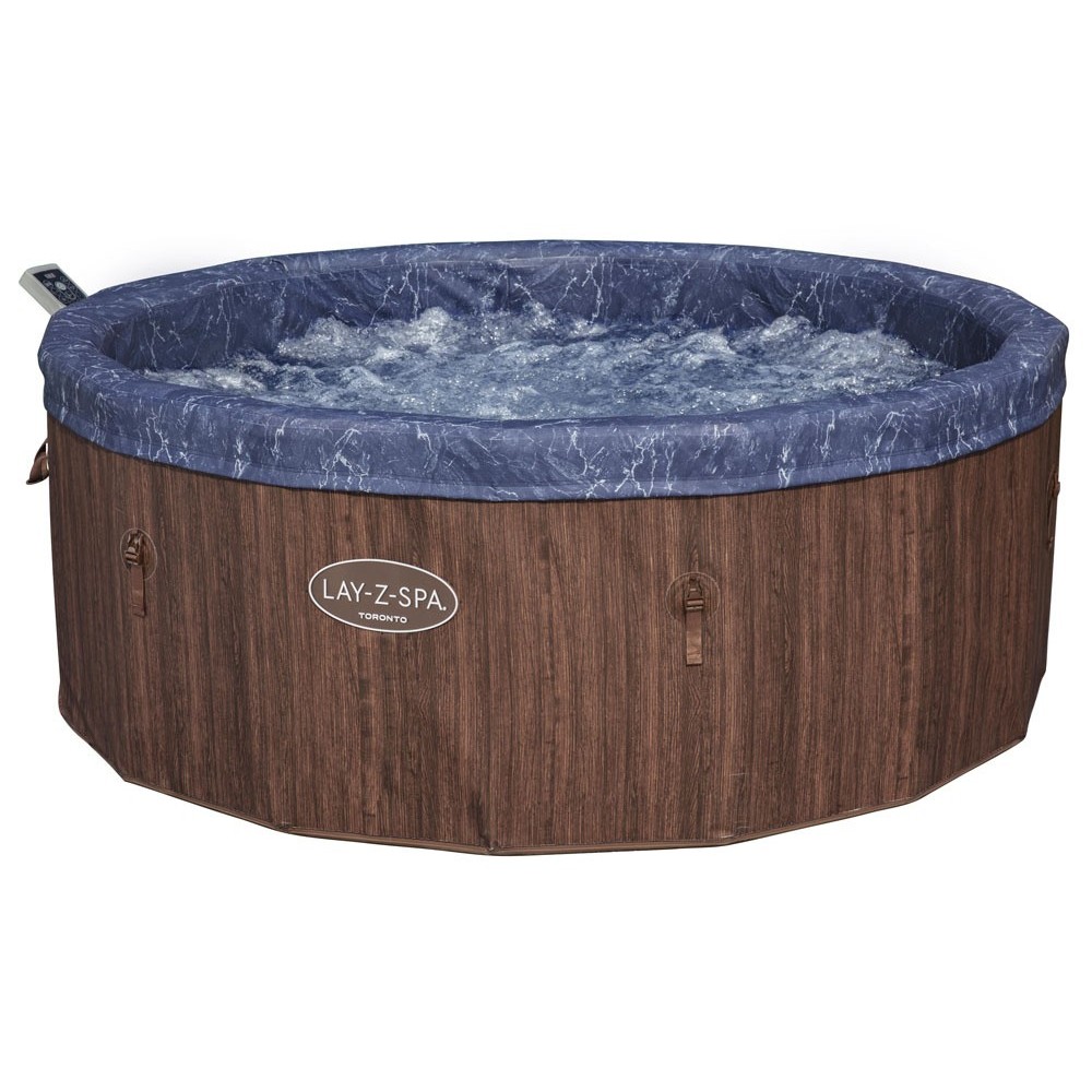 Bestway 6001W Vírívka Lay-Z-Spa Toronto Hydromassage AirJet Jacuzzi, pre 7 osôb, priemer 190cm + WIFI Aplikácia + 5 Vankúše