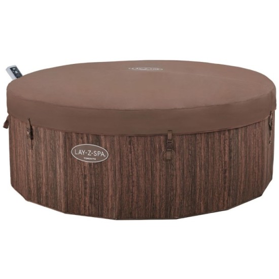 Bestway 6001W Vírívka Lay-Z-Spa Toronto Hydromassage AirJet Jacuzzi, pre 7 osôb, priemer 190cm + WIFI Aplikácia + 5 Vankúše