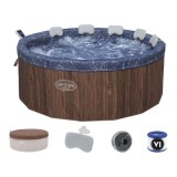 Bestway 6001W Vírívka Lay-Z-Spa Toronto Hydromassage AirJet Jacuzzi, pre 7 osôb, priemer 190cm + WIFI Aplikácia + 5 Vankúše