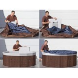 Bestway 6001W Vírívka Lay-Z-Spa Toronto Hydromassage AirJet Jacuzzi, pre 7 osôb, priemer 190cm + WIFI Aplikácia + 5 Vankúše
