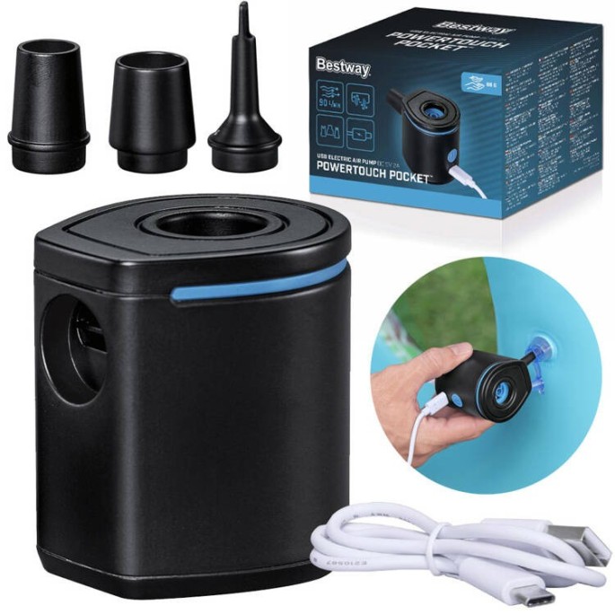 Bestway Elektrická pumpa USB Air PowerTouch Pocket + nádstavce