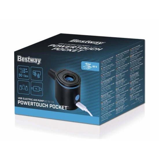 Bestway Elektrická pumpa USB Air PowerTouch Pocket + nádstavce