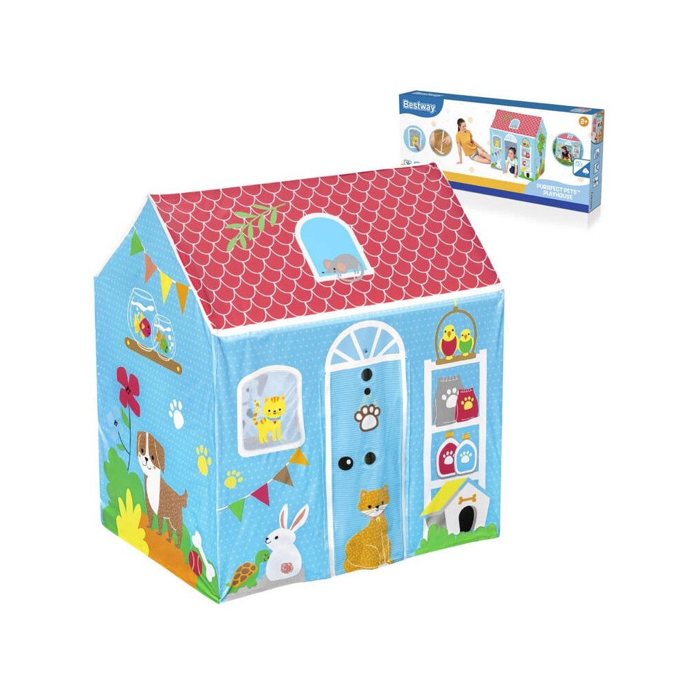 Bestway 52007 Detský Skladací Domček Zvieratká na hranie 114cm