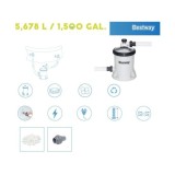 Bestway 58870 Bazénové filtračné čerpadlo Polysphere, bazénová filtrácia 5678 l/h + Filtračné guličky 240g v balení
