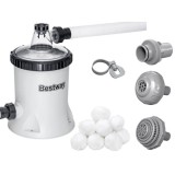 Bestway 58870 Bazénové filtračné čerpadlo Polysphere, bazénová filtrácia 5678 l/h + Filtračné guličky 240g v balení