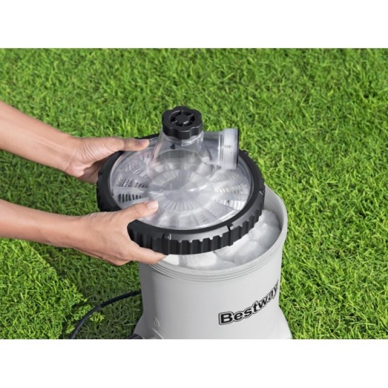 Bestway 58870 Bazénové filtračné čerpadlo Polysphere, bazénová filtrácia 5678 l/h + Filtračné guličky 240g v balení
