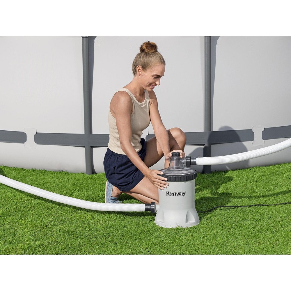 Bestway 58870 Bazénové filtračné čerpadlo Polysphere, bazénová filtrácia 5678 l/h + Filtračné guličky 240g v balení