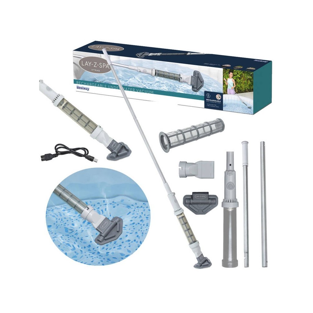 Bestway 60327 Akumulátorový Bezdrôtový Vysávač na Vírivky Lay-Z-Spa Cordless Jacuzzi Vacuum Cleaner