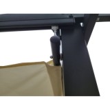 JOKO Záhradná Pergola Para Sole ESTIVO 3x3x2.4m, Záhradný Altánok s Vodeodolnou Posuvnou Roletovou strechou a UV ochranou, krémo