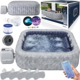 Bestway 6001Q Vírivka Lay-Z-Spa San Francisco Pro 7 Wi-Fi Aplikácia, LED svetlo, 5 vankúšov, pre 7 osôb