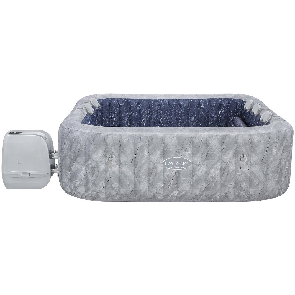 Bestway 6001Q Vírivka Lay-Z-Spa San Francisco Pro 7 Wi-Fi Aplikácia, LED svetlo, 5 vankúšov, pre 7 osôb