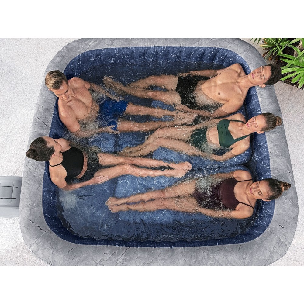Bestway 6001Q Vírivka Lay-Z-Spa San Francisco Pro 7 Wi-Fi Aplikácia, LED svetlo, 5 vankúšov, pre 7 osôb