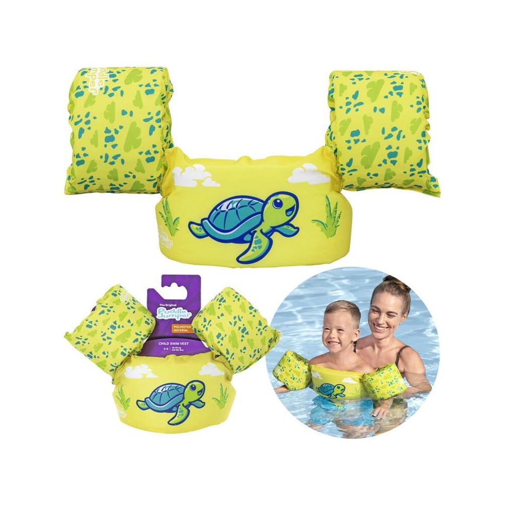 Bestway 9012T Detská Plávacia Vesta Korytnačka 15-30 kg, zelená