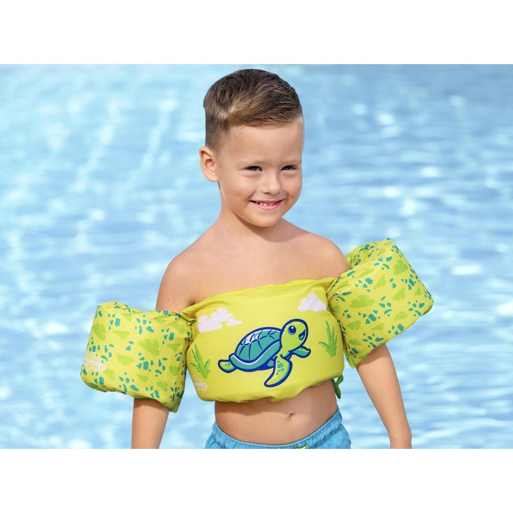Bestway 9012T Detská Plávacia Vesta Korytnačka 15-30 kg, zelená