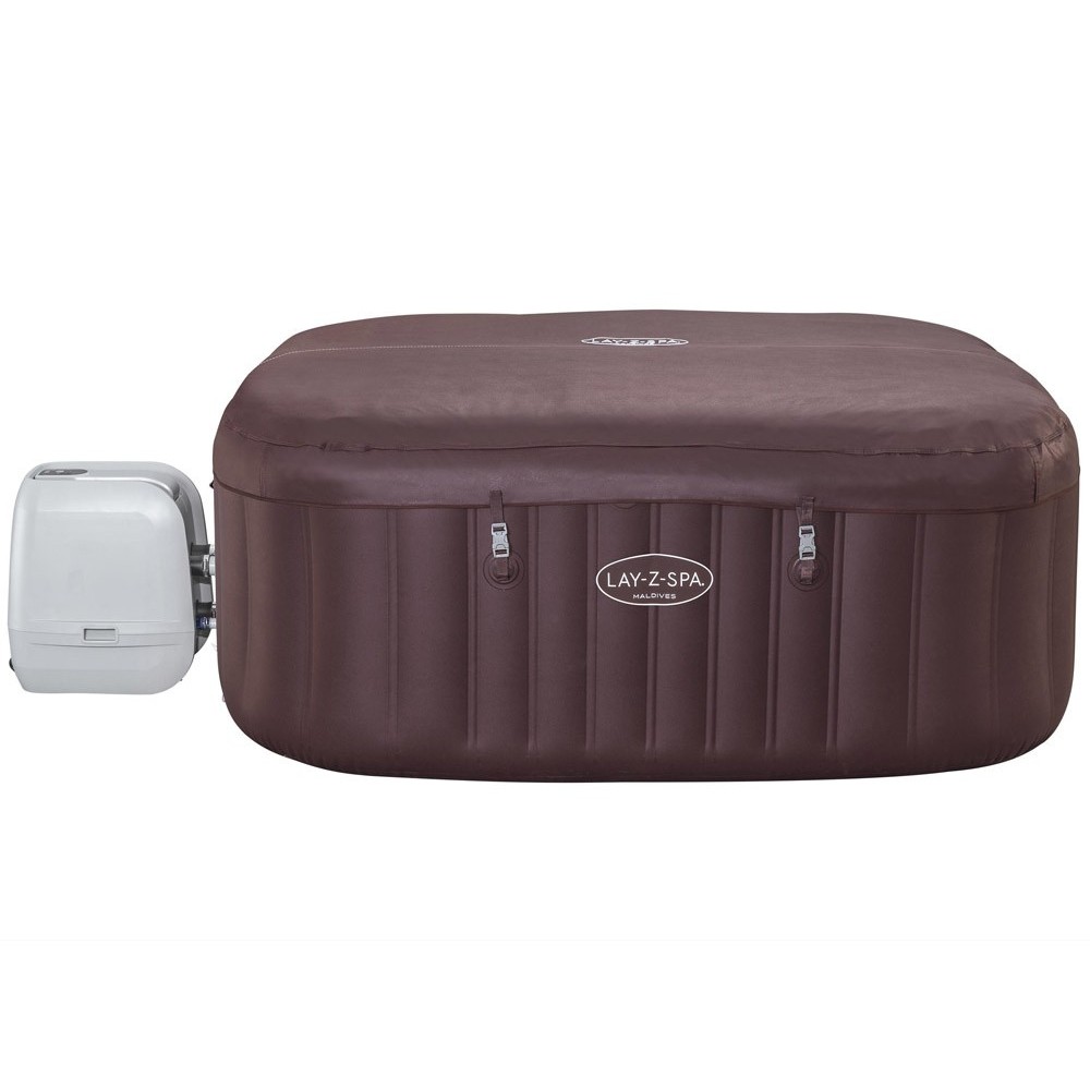 Bestway Lay-z-Spa Maldives Air WiFi aplikácia s LED svetlom pre 7 osôb, hnedá