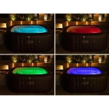 Bestway Lay-z-Spa Maldives Air WiFi aplikácia s LED svetlom pre 7 osôb, hnedá
