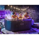 Bestway Lay-z-Spa Maldives Air WiFi aplikácia s LED svetlom pre 7 osôb, hnedá