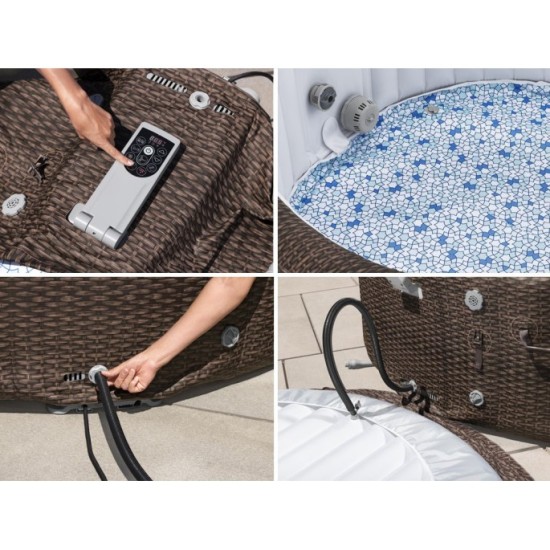 Bestway 6001P Vírívka Lay-Z-Spa Bali SMART Air Jet Jacuzzi s WIFI aplikáciou, pre 7 osôb, priemer 216cm