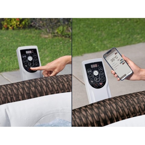 Bestway 6001P Vírívka Lay-Z-Spa Bali SMART Air Jet Jacuzzi s WIFI aplikáciou, pre 7 osôb, priemer 216cm