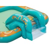 Bestway Detský Nafukovací Bazén so šmýkačkou RETRO GROOVE + 5 loptičiek + Veľká Nafukovacia Lopta 193 cm x 152 cm