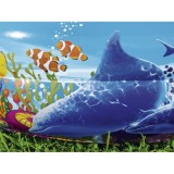 Bestway 54118 Detský Nafukovací bazén Morský svet Zvieratká 262 cm x 157 x 46 cm, oválny modrý