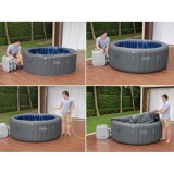 Bestway 6001T Vírivka Jacuzzi Lay-Z-Spa Santorini Smart HydroJet Pro 7 s LED svetlom, pre 7 osôb + 5 vankúšov + WIFI Aplikácia