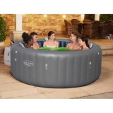 Bestway 6001T Vírivka Jacuzzi Lay-Z-Spa Santorini Smart HydroJet Pro 7 s LED svetlom, pre 7 osôb + 5 vankúšov + WIFI Aplikácia