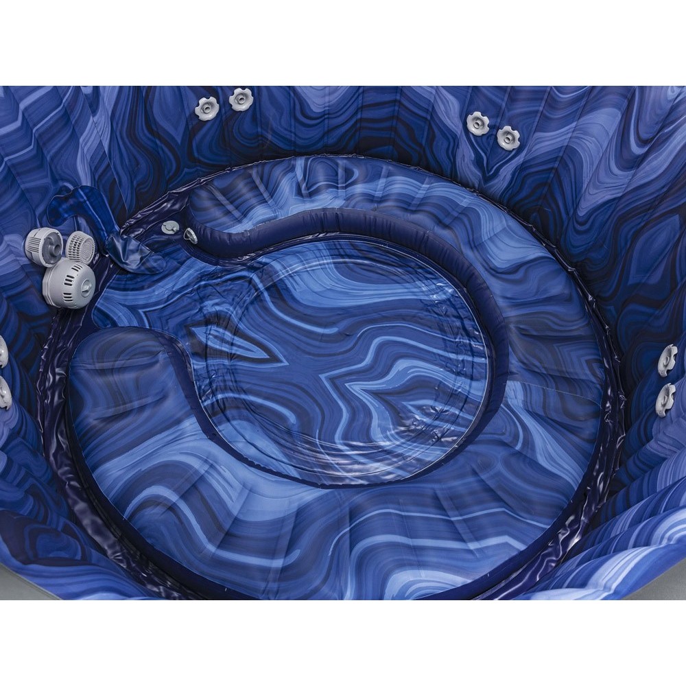 Bestway 6001T Vírivka Jacuzzi Lay-Z-Spa Santorini Smart HydroJet Pro 7 s LED svetlom, pre 7 osôb + 5 vankúšov + WIFI Aplikácia