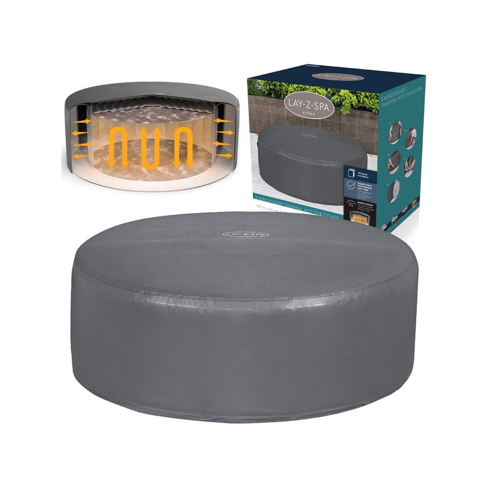 BESTWAY 60317 Kompletný Termokryt Lay-Z-Spa Xtras EnergySense Plus na vírivku, rozmer 180 x 66cm
